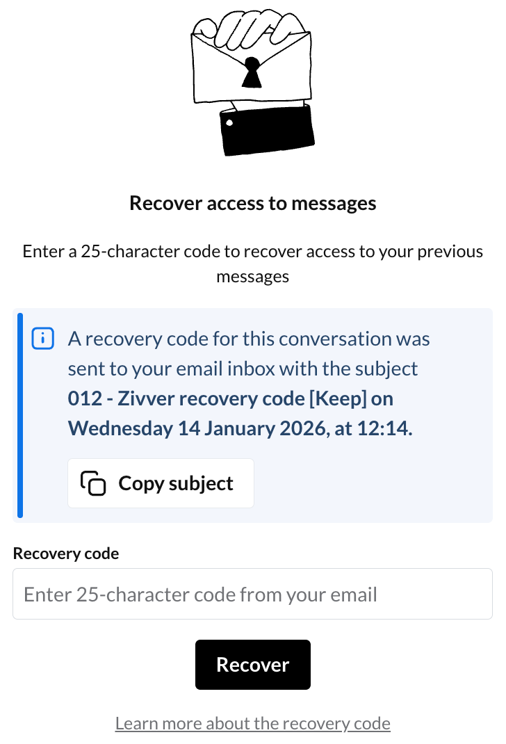 No access to old message notification